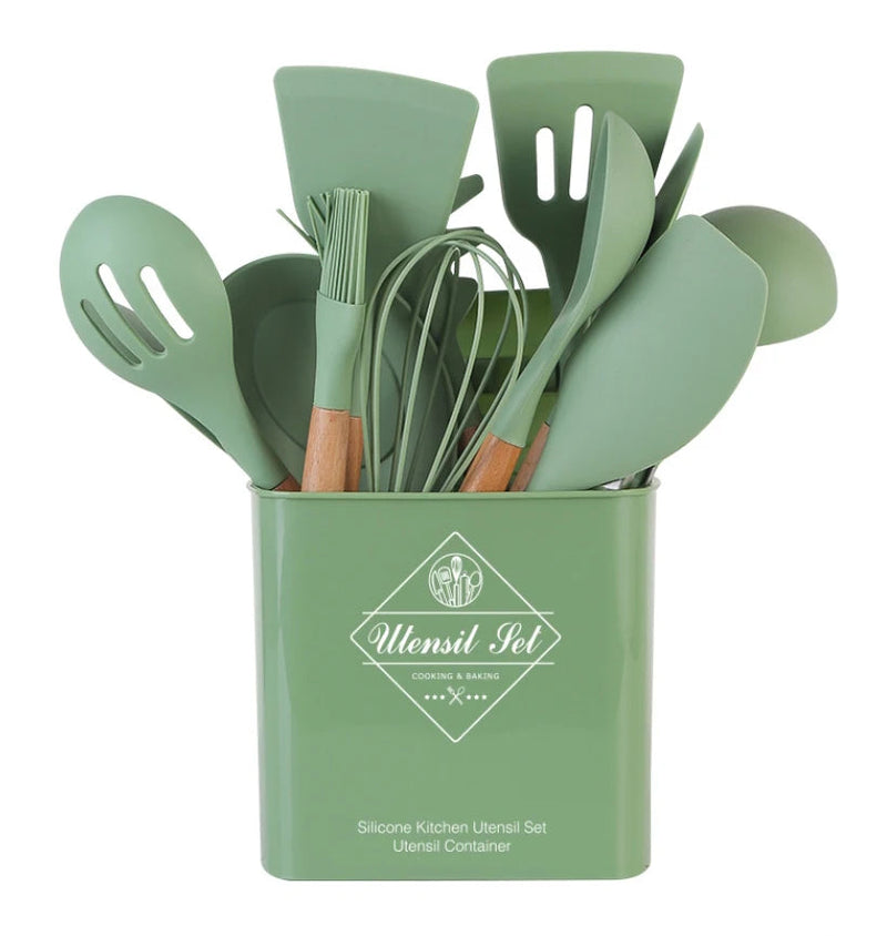 Utensílios de Cozinha em Silicone Minimalista - SiliconeChef Set