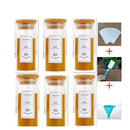 Frascos de Tempero de Armazenamento com Tampa de Bambu-SpiceBamboo