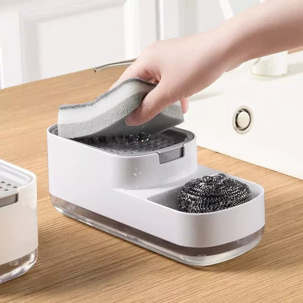Dispensador CleanPro- Duplo com Porta Esponja