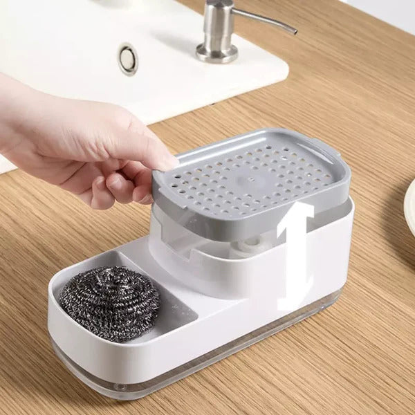 Dispensador CleanPro- Duplo com Porta Esponja