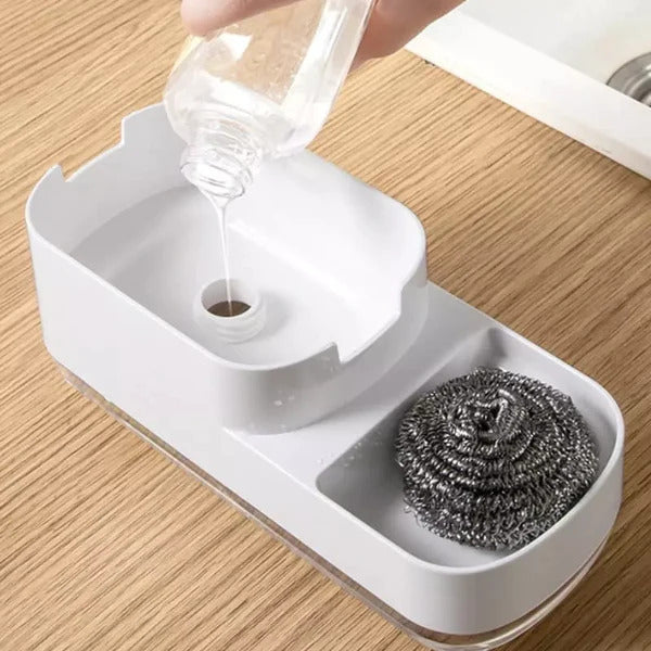 Dispensador CleanPro- Duplo com Porta Esponja