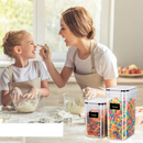 Potes de Armazenamento Hermético com Etiqueta e Caneta - OrganizaPotes