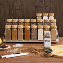 Frascos de Tempero de Armazenamento com Tampa de Bambu-SpiceBamboo