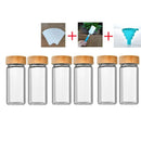 Frascos de Tempero de Armazenamento com Tampa de Bambu-SpiceBamboo