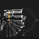 Lanterna de Cabeça com Zoom e Recarga USB - HeadBeam Ultra