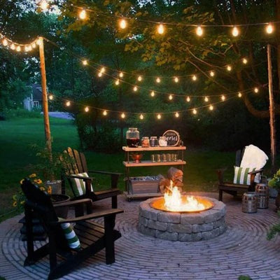 Varal de Luzes Impermeável Decorativo - LuzJardim Bivolt
