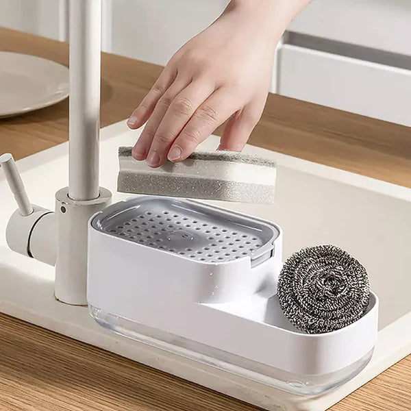 Dispensador CleanPro- Duplo com Porta Esponja