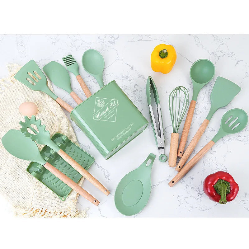 Utensílios de Cozinha em Silicone Minimalista - SiliconeChef Set