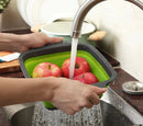 Escorredor Retrátil de Silicone para Lavar Frutas e Vegetais - FlexiDrain