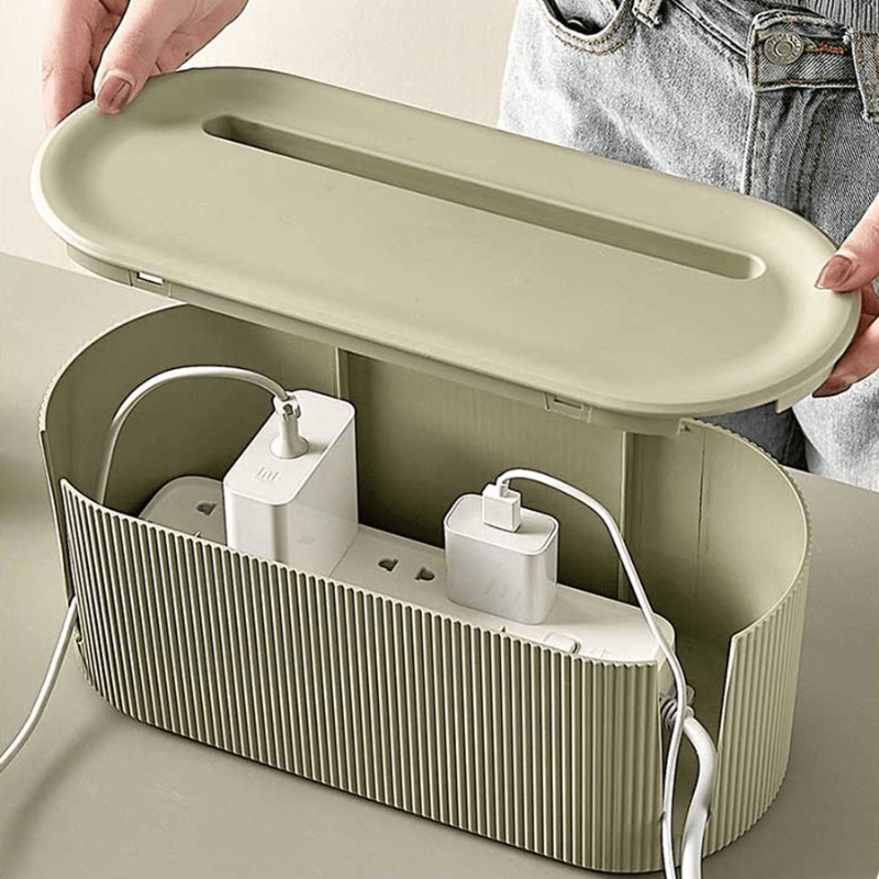 Caixa Organizadora com Filtro de Linha Integrado- WireBox Clean