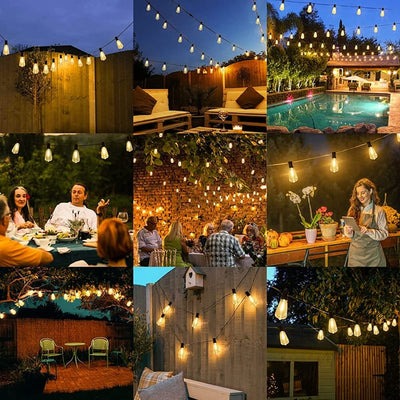 Varal de Luzes Impermeável Decorativo - LuzJardim Bivolt