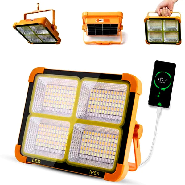 Refletor LED com Carregador Integrado - PowerLux Solar