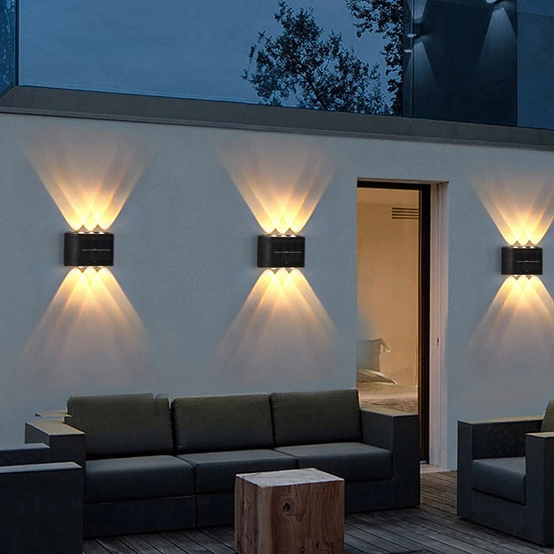 Arandela LED Externa à Prova d'Água -EcoLuz Solar