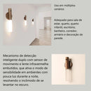 Luminária Magnética de Parede com Sensor Inteligente -LumiMag Sensor