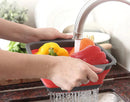 Escorredor Retrátil de Silicone para Lavar Frutas e Vegetais - FlexiDrain