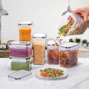 Potes de Armazenamento Hermético com Etiqueta e Caneta - OrganizaPotes