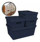 Kit de 5 Caixas Organizadoras com Tampa - OrganizePro